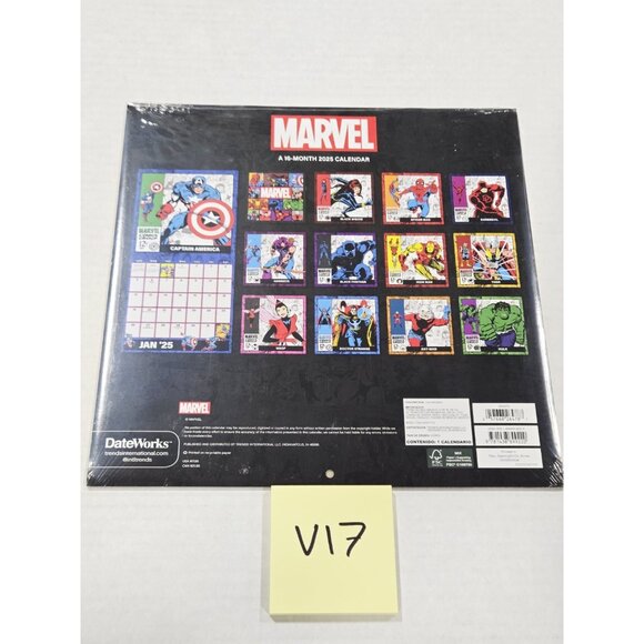 2025 Marvel Comics Wall Calendar - Picture 4 of 6
